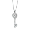 Joy Large heart key pendant necklace