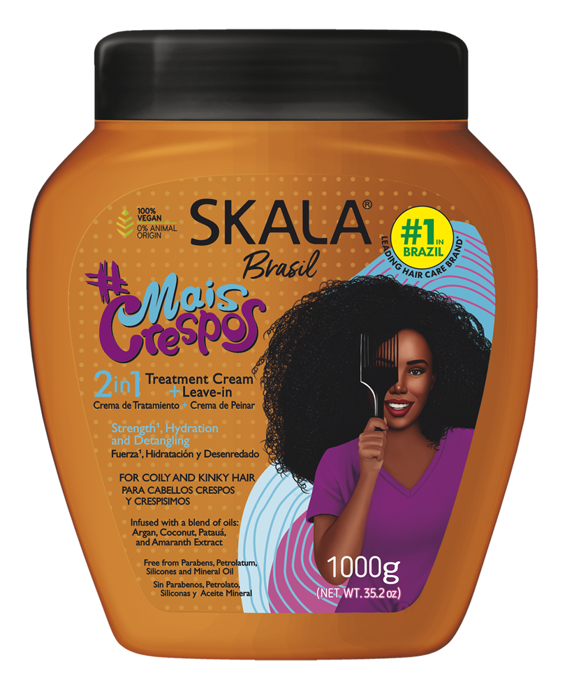 Skala Brasil Mais Crespos 2in1 Treatment 35.2oz Nourishing, Hydrating, Repairing Formula