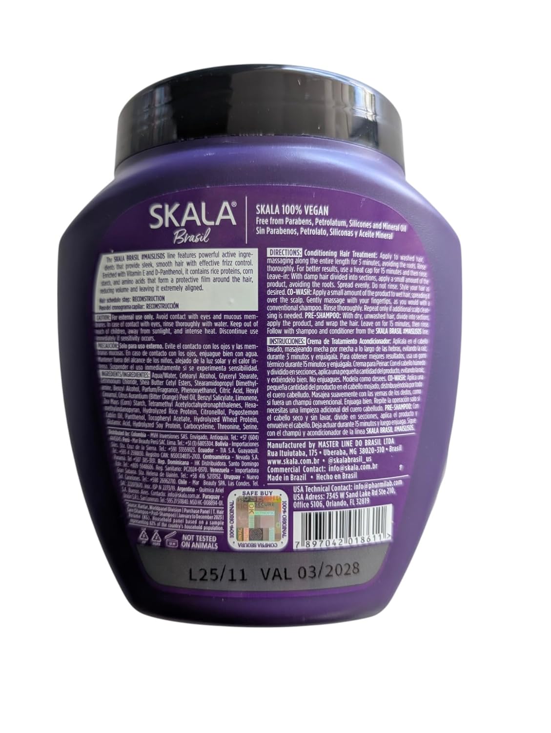 Skala Brasil Mais Lisos 2in1 Treatment 35.2oz Smoothing, Hydrating, Nourishing Formula-1