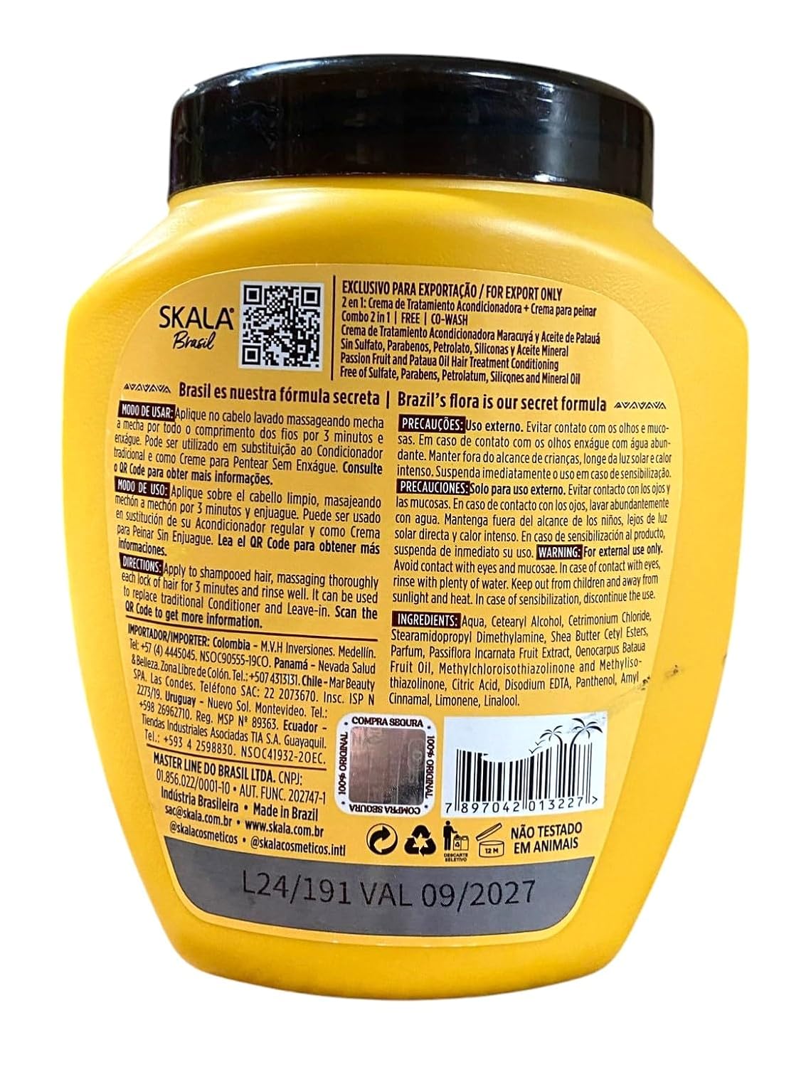 Skala Brasil Maracujá 2in1 Treatment 35.2oz Nourishing, Hydrating, Repairing Formula-1