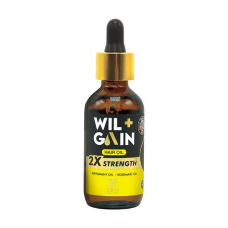 Wil Gain Hair Oil 2X Strength Cumin + Pumpkin 2oz Herbal Natural Growth Treatment