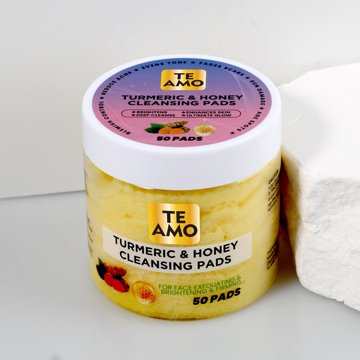 TE AMO TURMERIC & HONEY CLEANING PADS 50PADS