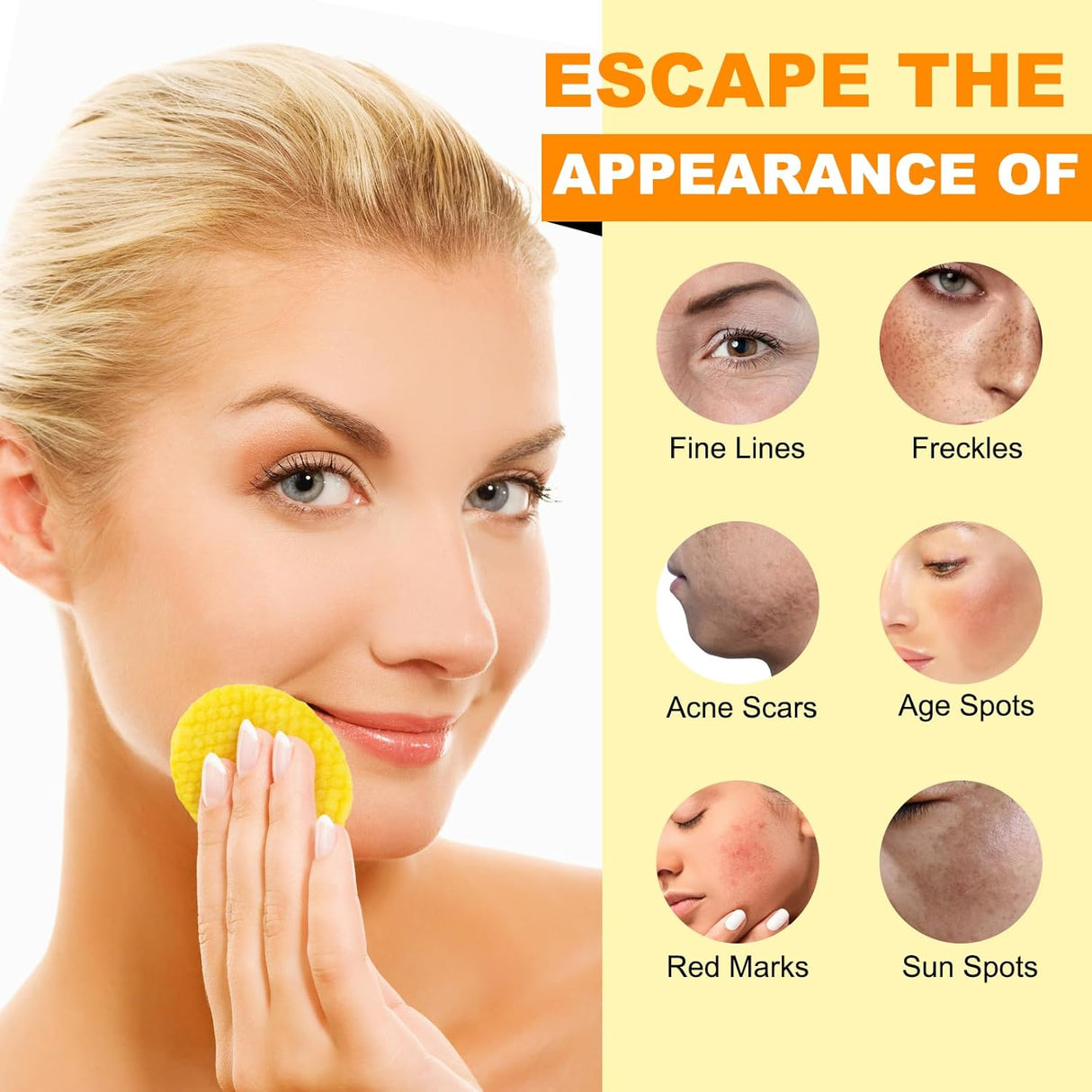 TE AMO TURMERIC & KOJIC ACID CLEANING PADS 50PADS-3