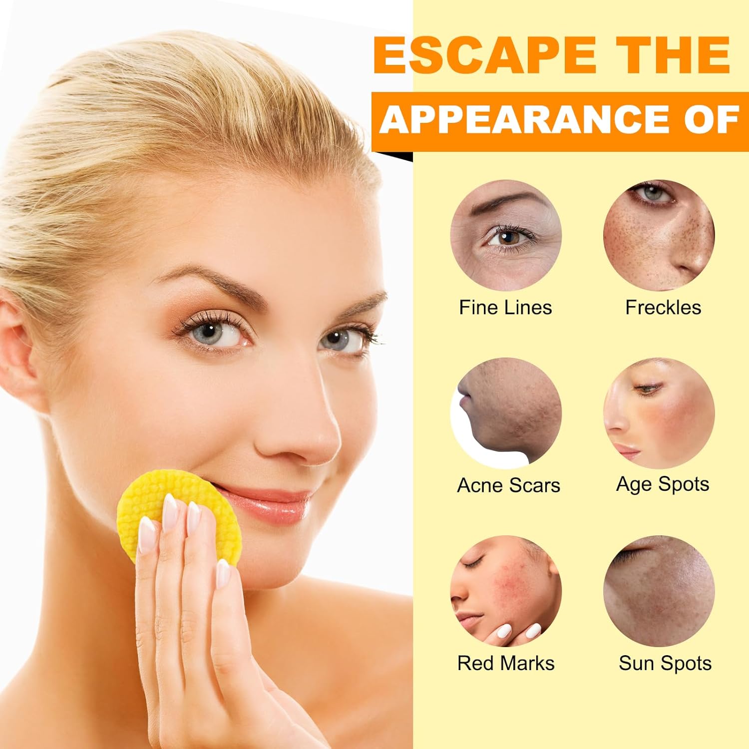 TE AMO TURMERIC & KOJIC ACID CLEANING PADS 50PADS-3