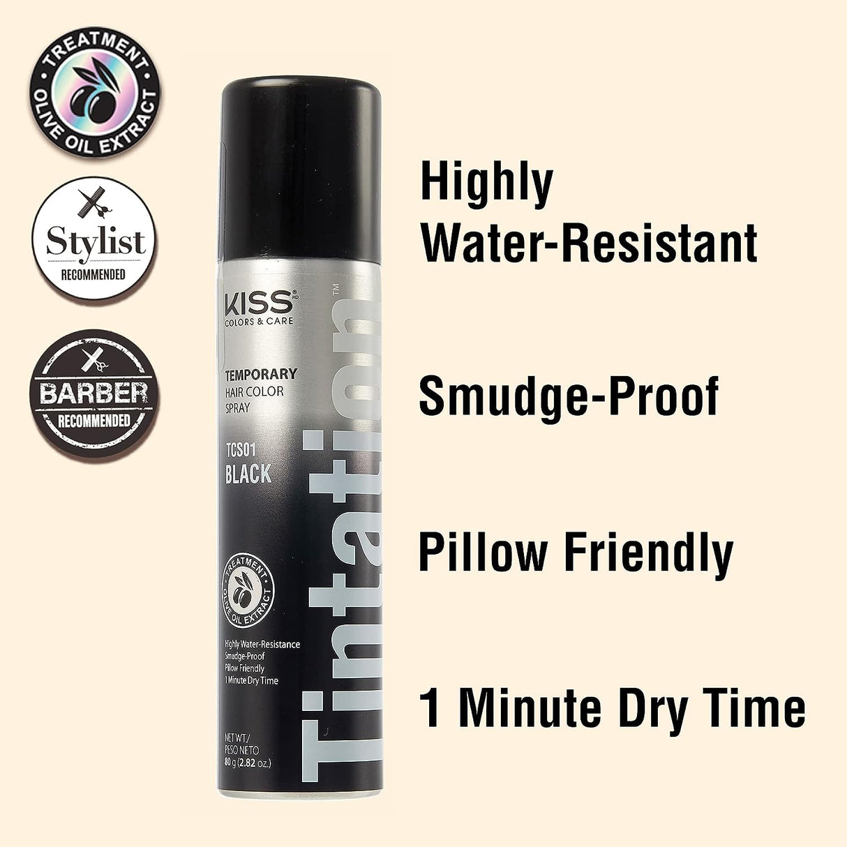RED BY KISS Tintation Temporary Hair Color Spray - 6 oz