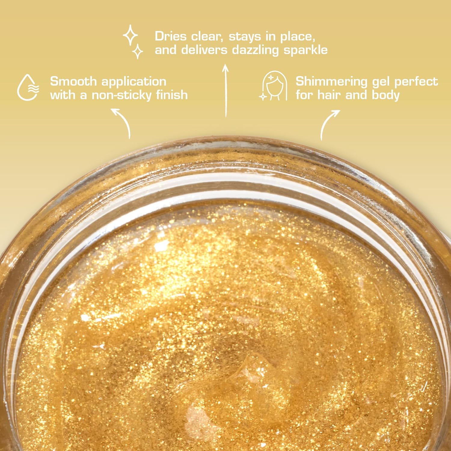 Tintation Glitter Body and Hair Gel – Long Lasting Sparkle, Quick Drying, Waterproof for Events, Parties, Festival Rave-5