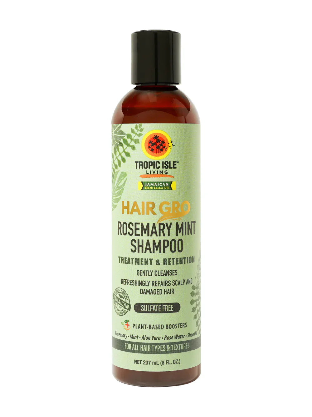 Tropic Isle Hair Gro shampoo, rosemary mint shampoo, hair growth shampoo, scalp stimulating shampoo, herbal hair cleanser, mint hair shampoo, rosemary hair care product, refreshing scalp shampoo, strengthening hair wash, natural hair growth shampoo, cooling mint shampoo, healthy scalp cleanser, all hair types shampoo, nourishing hair shampoo, 8 oz hair shampoo bottle