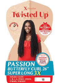 Twisted Up Passion Butterfly Curl 20 Premium Crochet Braiding Hair 1