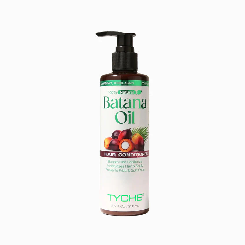 Tyche Batana Oil conditioner, batana oil hair conditioner, moisturizing hair conditioner, damage repair conditioner, strengthening hair treatment, frizz control conditioner, natural oil hair care, deep conditioning formula, hair growth support conditioner, dry hair conditioner, curly hair conditioner, chemically treated hair care, nourishing hair conditioner, shine enhancing conditioner, 8.5 oz hair conditioner bottle