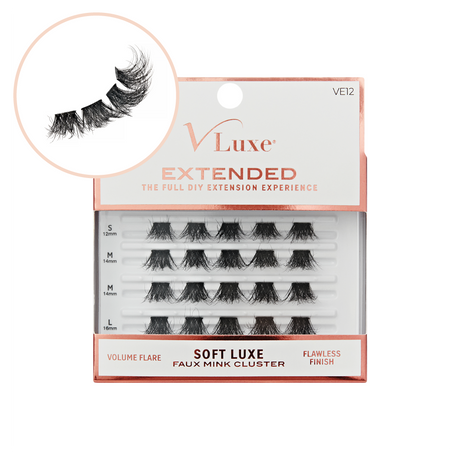 VLuxe By IEnvy Soft Luxe Faux Mink Lash Clusters Seamless DIY Extensions