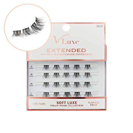 VLuxe By IEnvy Soft Luxe Faux Mink Lash Clusters Seamless DIY Extensions