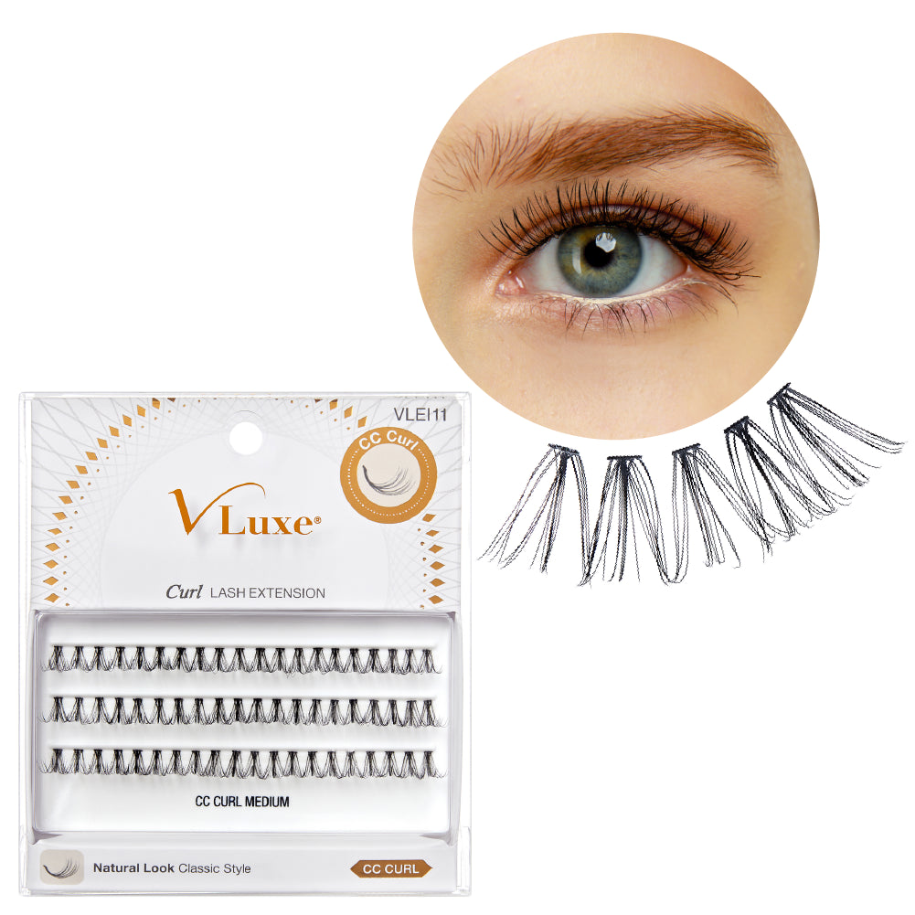 VLuxe By IEnvy Faux Mink Lash Clusters CC & DD Curl, DIY Lash Extensions for Natural Wispy Volume