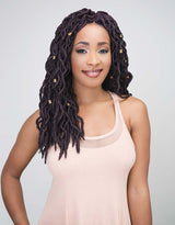 Wave Faux Locs 2X 16in Soft Crochet Braiding Hair Extensions-1