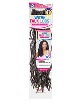 Wave Faux Locs 2X 16in Soft Crochet Braiding Hair Extensions-2