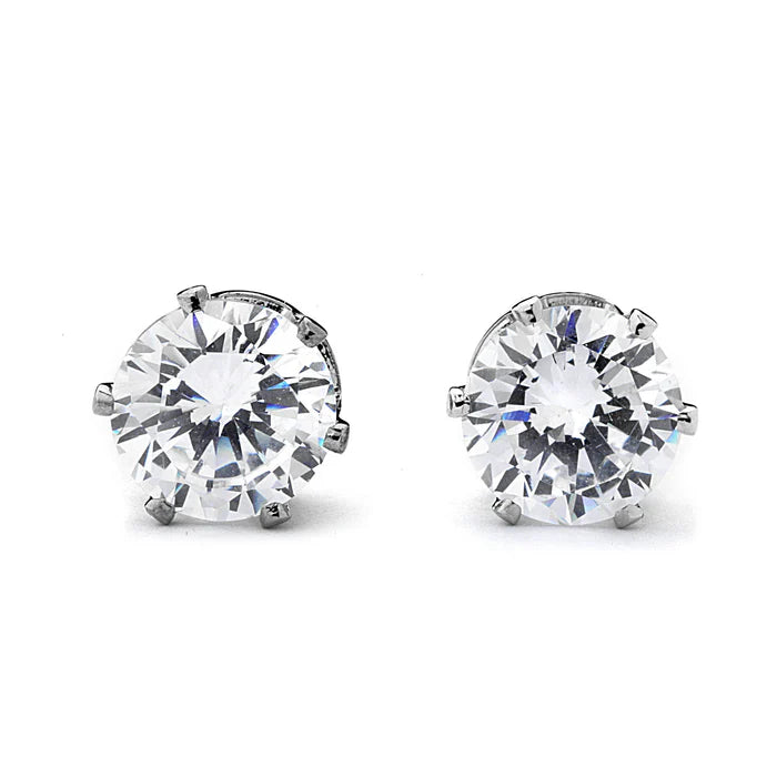 Joy Jewelry Sterling Silver Cubic Zirconia Earrings (X21)