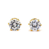 Joy Jewelry Sterling Silver Cubic Zirconia Earrings (Y21)