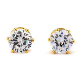 Joy Jewelry Sterling Silver Cubic Zirconia Earrings (Y21)