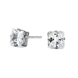Joy Jewelry Sterling Silver Small Star Cubic Zirconia Stud Earrings (Z01)