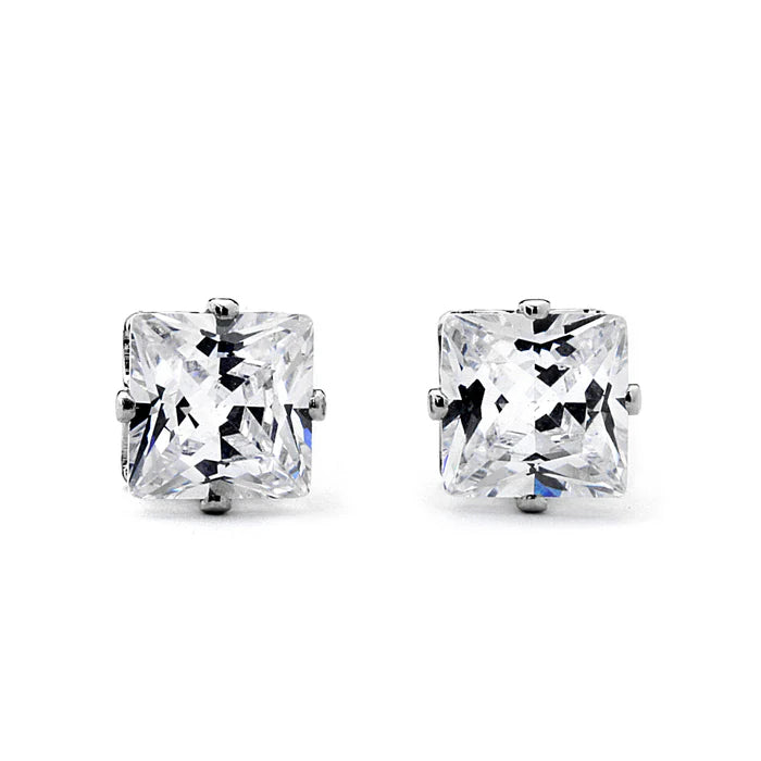 Joy Jewelry Sterling Silver Cubic Zirconia Earrings (Z09)