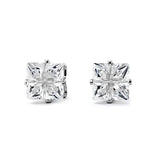 Joy Jewelry Sterling Silver Small Star Cubic Zirconia Stud Earrings (Z01)