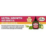 Difeel Ultra Growth Basil Castor Oil Shampoo 12 oz