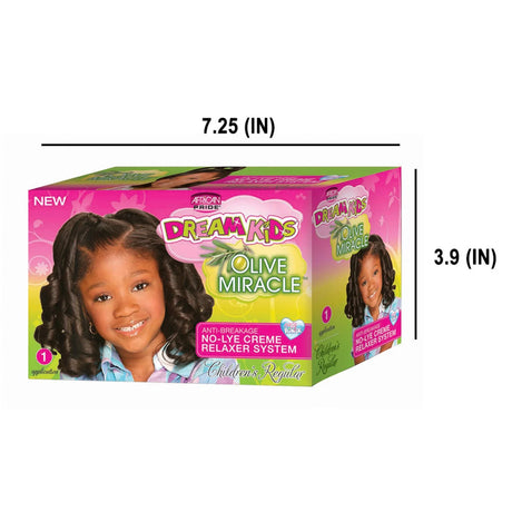 African Pride Kids Olive Miracle Dream Relaxer Regular System 1 Kit