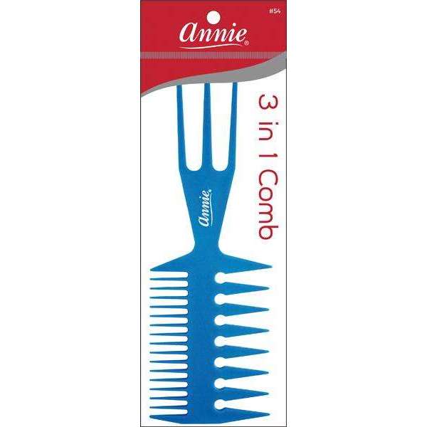 Annie 3-in-1 Large Styling Comb Set - Assorted Colors