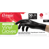 Annie Black Vinyl Gloves 50 Pack