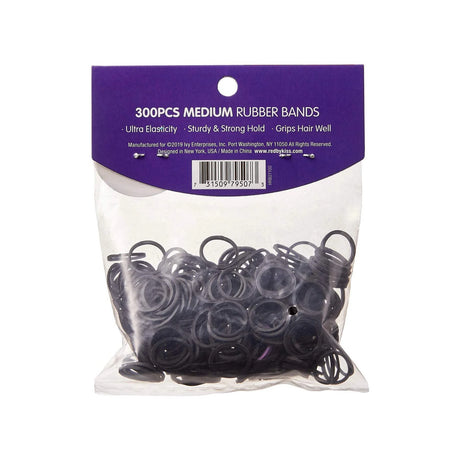 RED BY KISS Rubber Band Medium 300 Pack