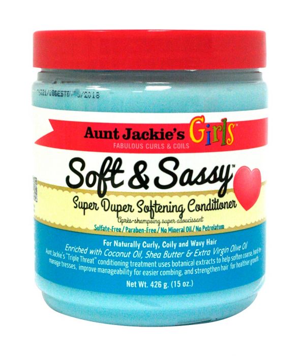 Aunt Jackie's Girls Soft & Sassy Super Duper Softening Conditioner 15 oz
