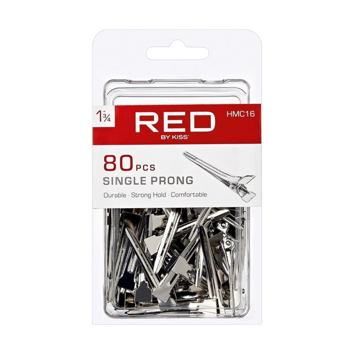 RED BY KISS Single Prong Clips (HMC16)