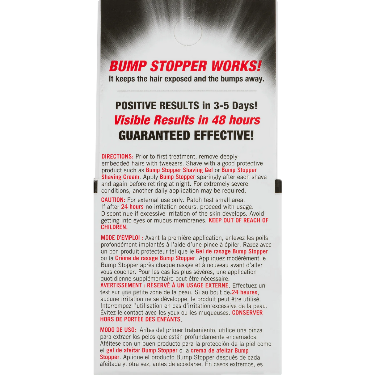 High Time Bump Stopper Sensitive Skin Razor Bump Treatment 0.5 oz