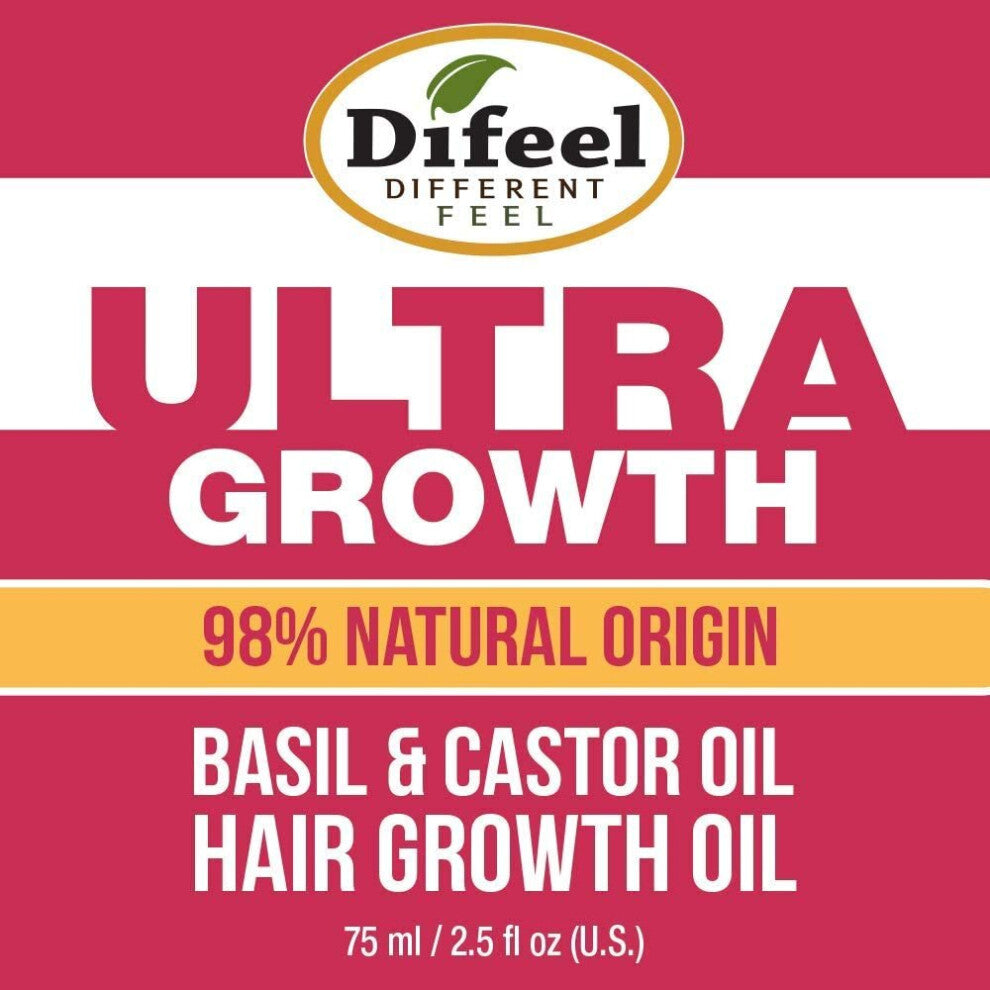 Difeel Ultra Growth With Basil & Castor 2.5 oz
