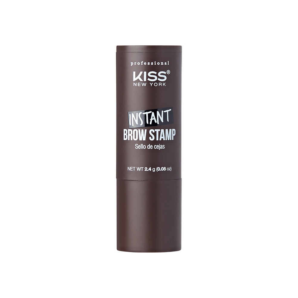 KISS New York Black Brown Instant Brow Stamp and Stencil Kit Powder Stamp Eyebrow Shaping Kit