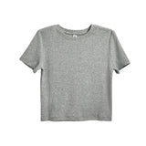 Red SS Rib Knit Crop Top Collection