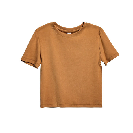 Red SS Rib Knit Crop Top Collection