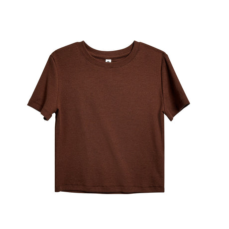Red SS Rib Knit Crop Top Collection