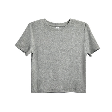 Red SS Rib Knit Crop Top Collection
