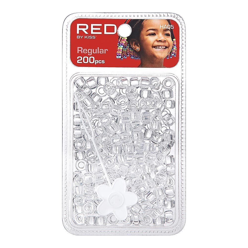 Red by Kiss Regular Hair Beads 200pcs – Clear (HA05)