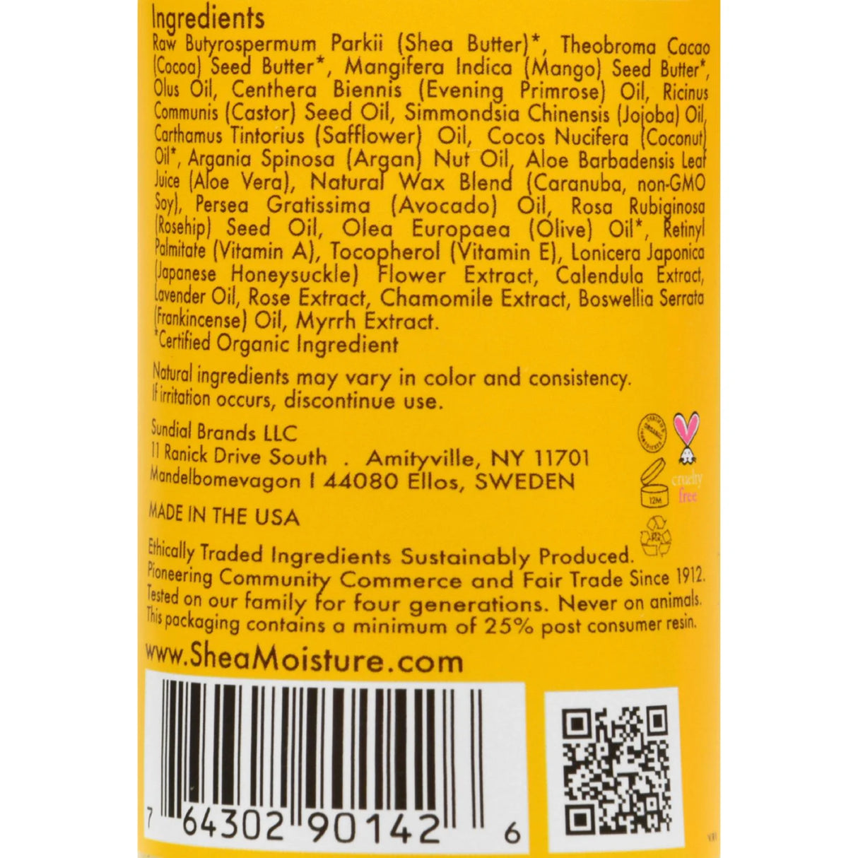 Shea Moisture Raw Shea Chamomile & Argan Oil Baby All Purpose Diaper Ointment 4 oz