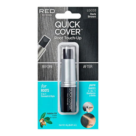 RED BY KISS 2 Quick cover Hair Root Touch Up Wet Stick Type
