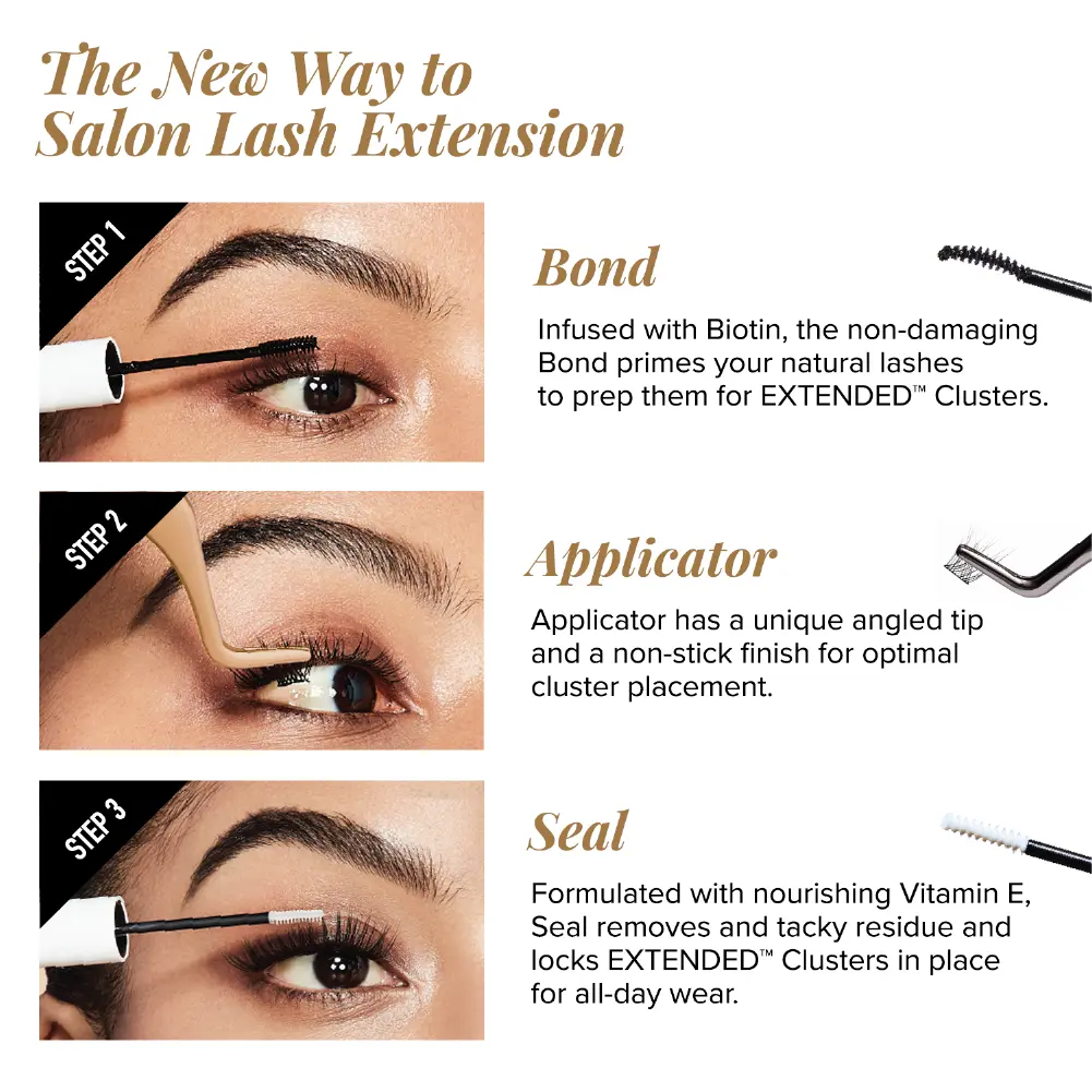 VLuxe By IEnvy Soft Luxe Faux Mink Lash Clusters Seamless DIY Extensions