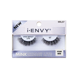 I-ENVY BY KISS MINK IMPACT LITE CLEAR BAND VEGAN FAUX MINK STRIP LASH