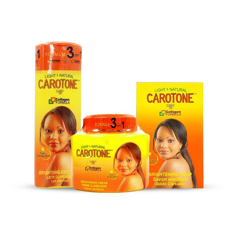 Carotone Skin Lightening Kit Lotion 11.8oz, Cream Jar 300ml & Bar Soap