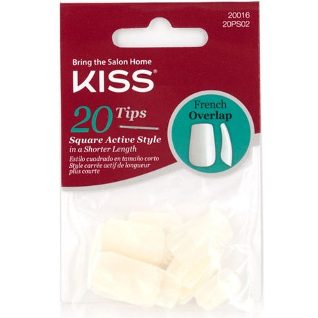 KISS 20 TIPS CONTEMPORARY SHAPE COFFIN TIP