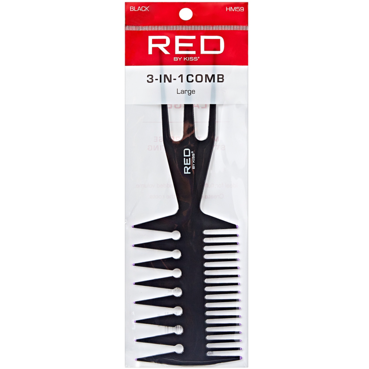 RED BY KISS Professional 3 In 1 Comb Large (HM59)
