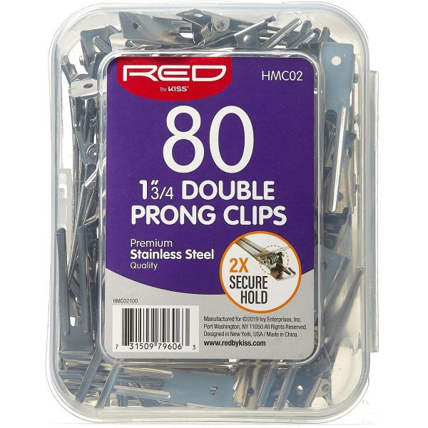 RED BY KISS Double Prong Clips (HMC02)