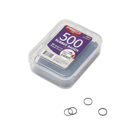 RED BY KISS 500 Rubber Bands (HRB02)