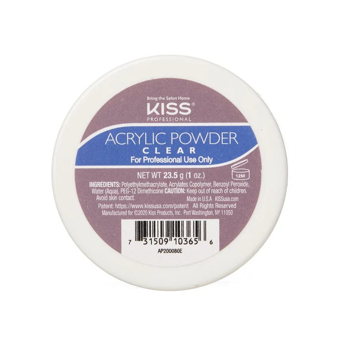 KISS Acrylic Powder Professional Strength Ultra Clear 1Oz