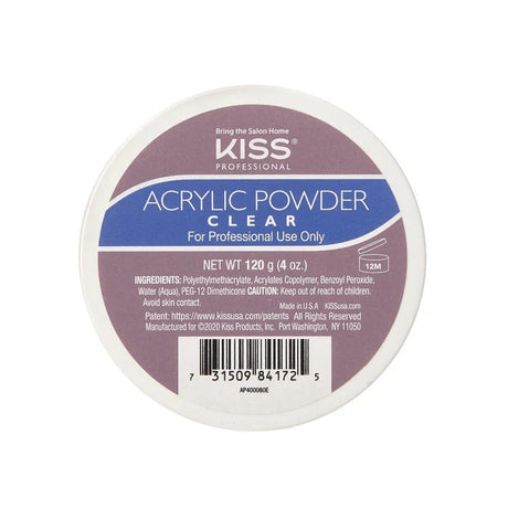 KISS Acrylic Powder Professional Strength Ultra Clear 1Oz